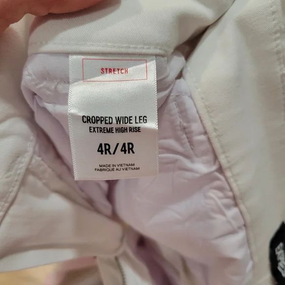 Express White Cropped Wide Leg Pants - Picture 6 of 9